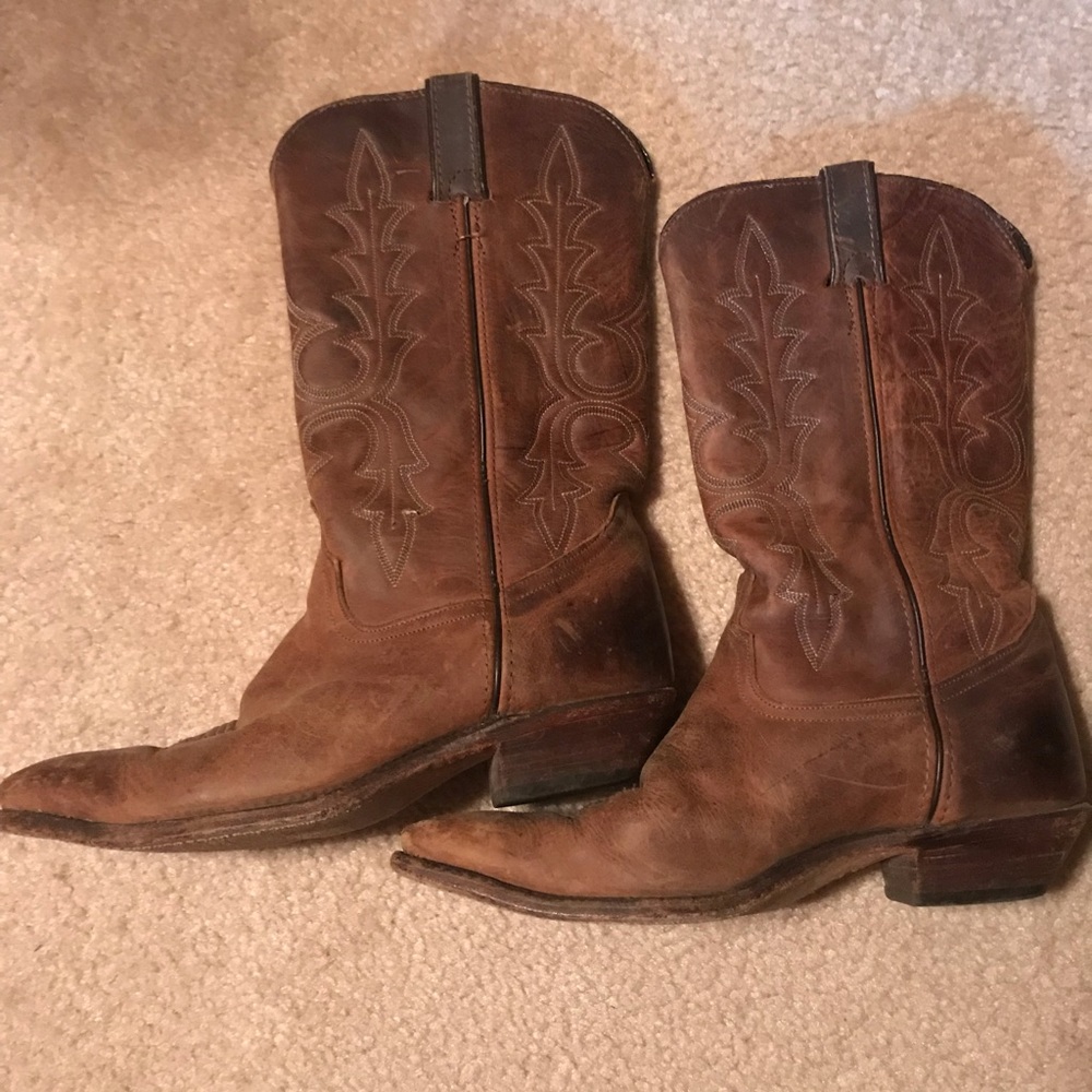 Code West leather Cowgirl Boots Womens 8.5